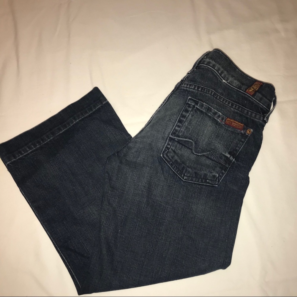 7 For All Mankind junior Mojo Jeans CAPRIS - Picture 2 of 2